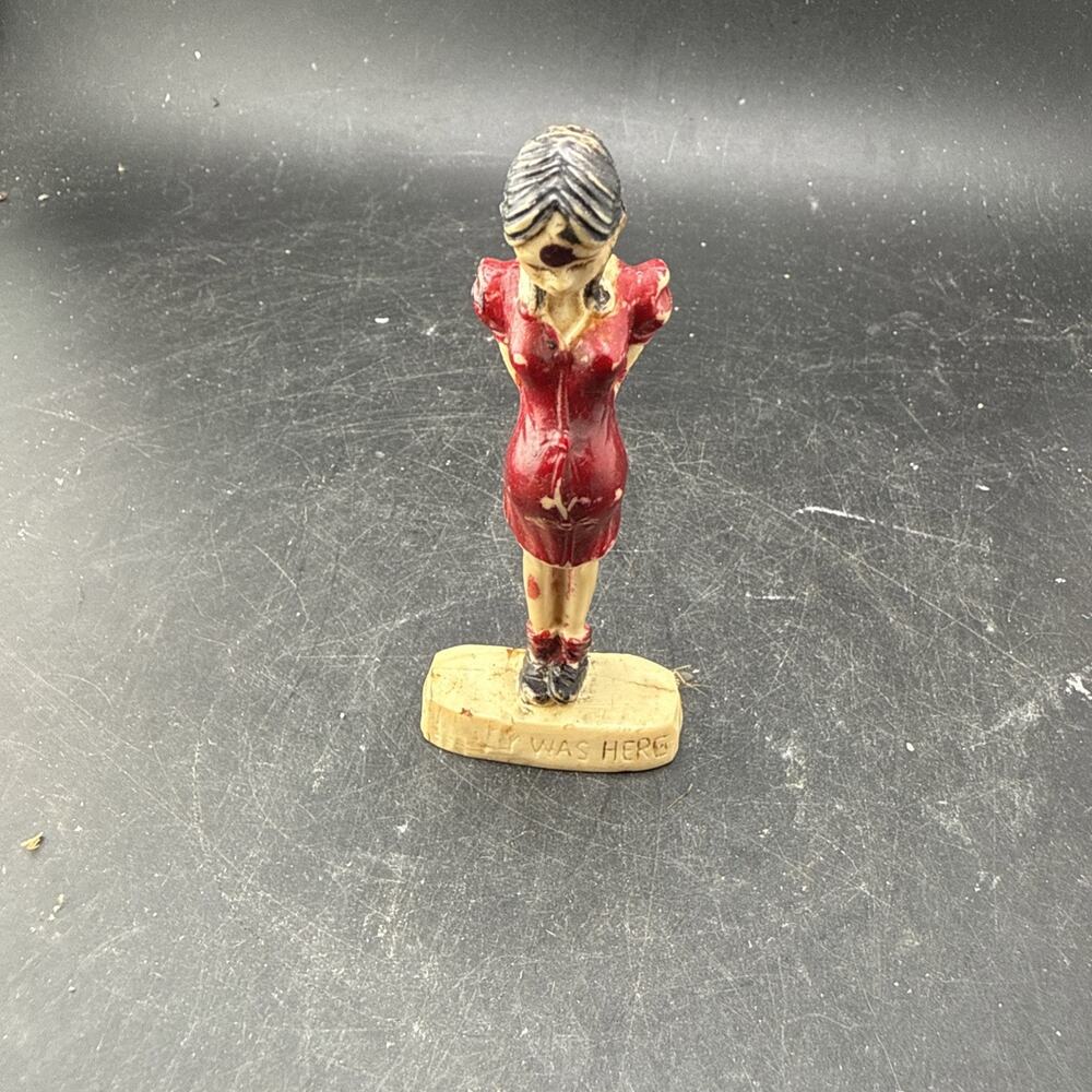 Vintage Kilroy Was Here Figurine WWII Novelty Statue
